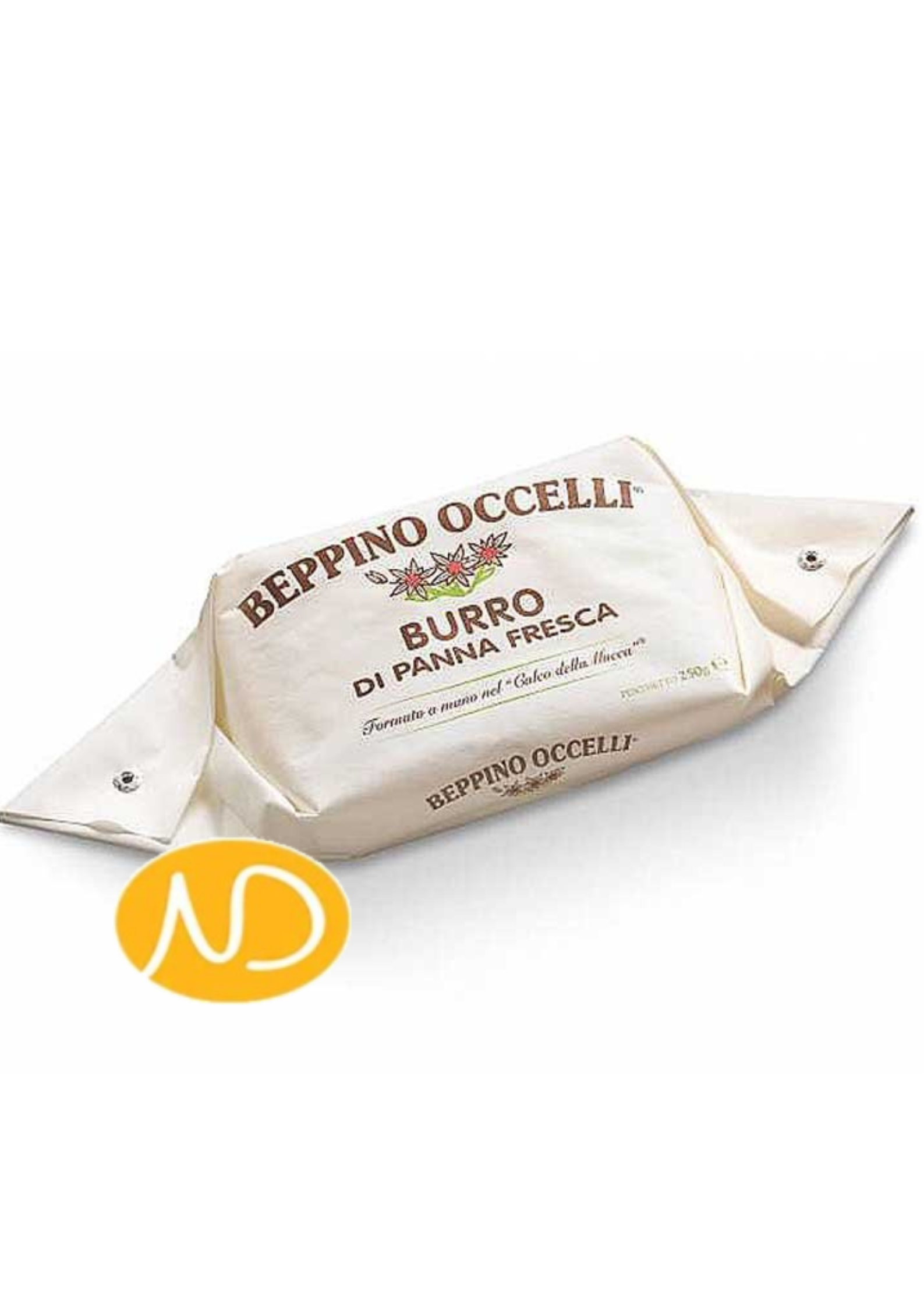Βούτυρο από Φρέσκια Κρέμα Γάλακτος Ιταλίας "Occelli" 125g