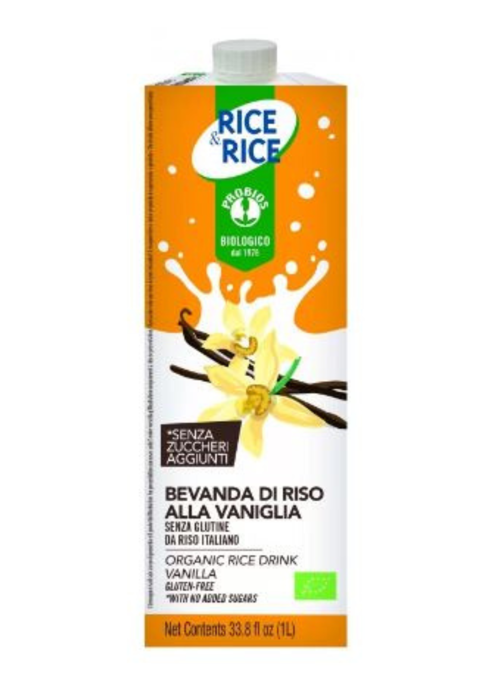 Bio Γάλα Ρυζιού Βανίλια 1lt