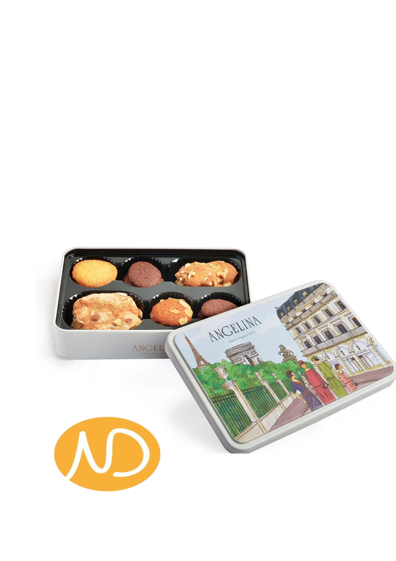 Κουτί με Γαλλικά Μπισκότα "Angelina"
