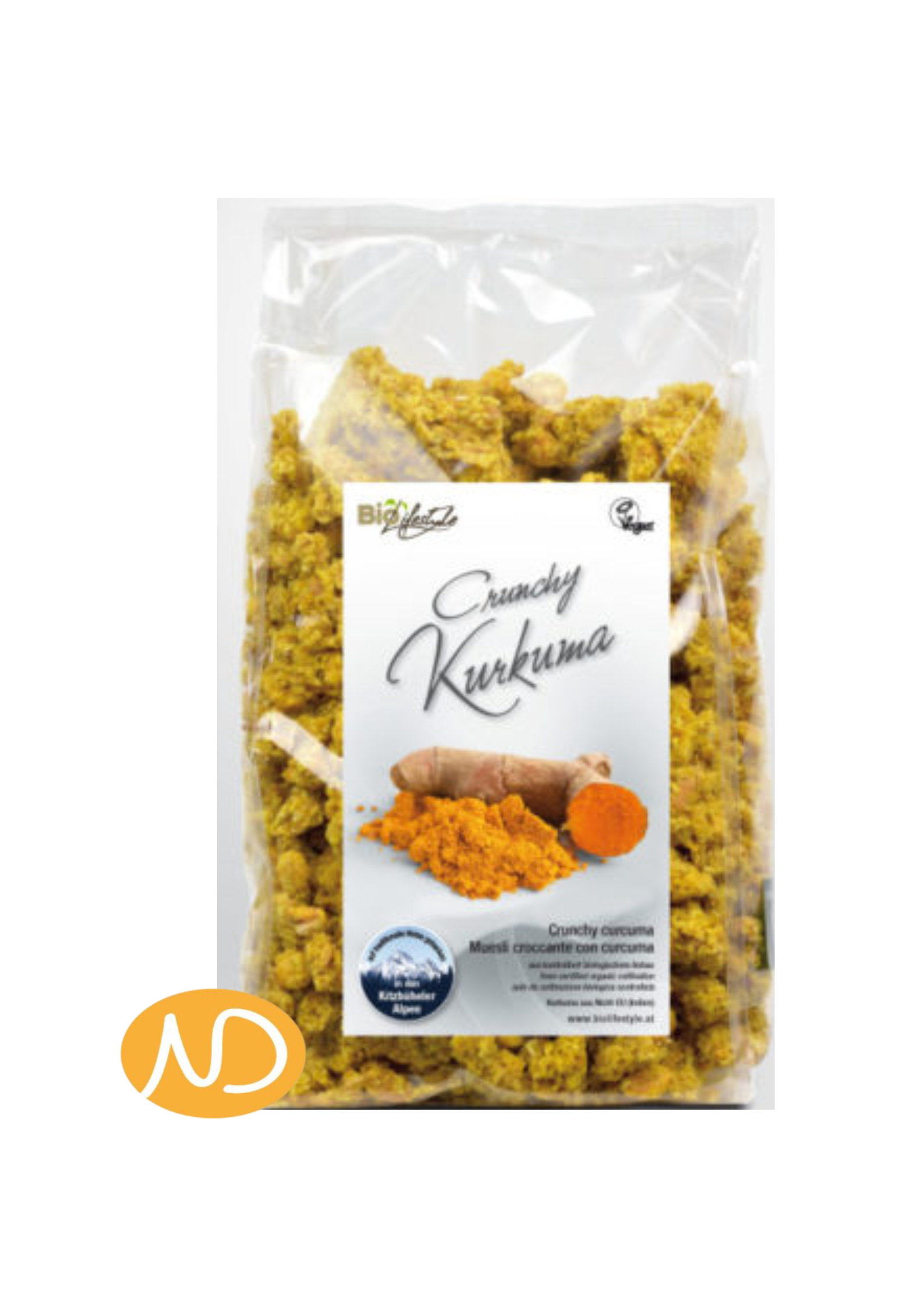 Bio Granola με Κουρκουμά 375gr