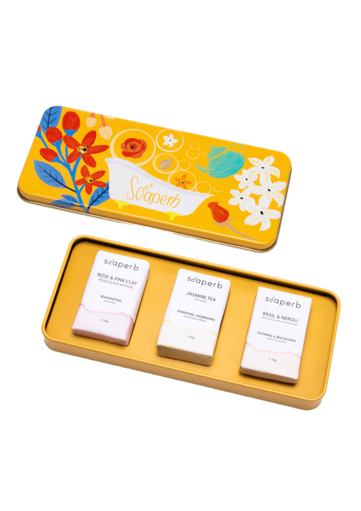 Κασετίνα Floral & Fruity Σαπούνια Προσώπου "Soaperb"