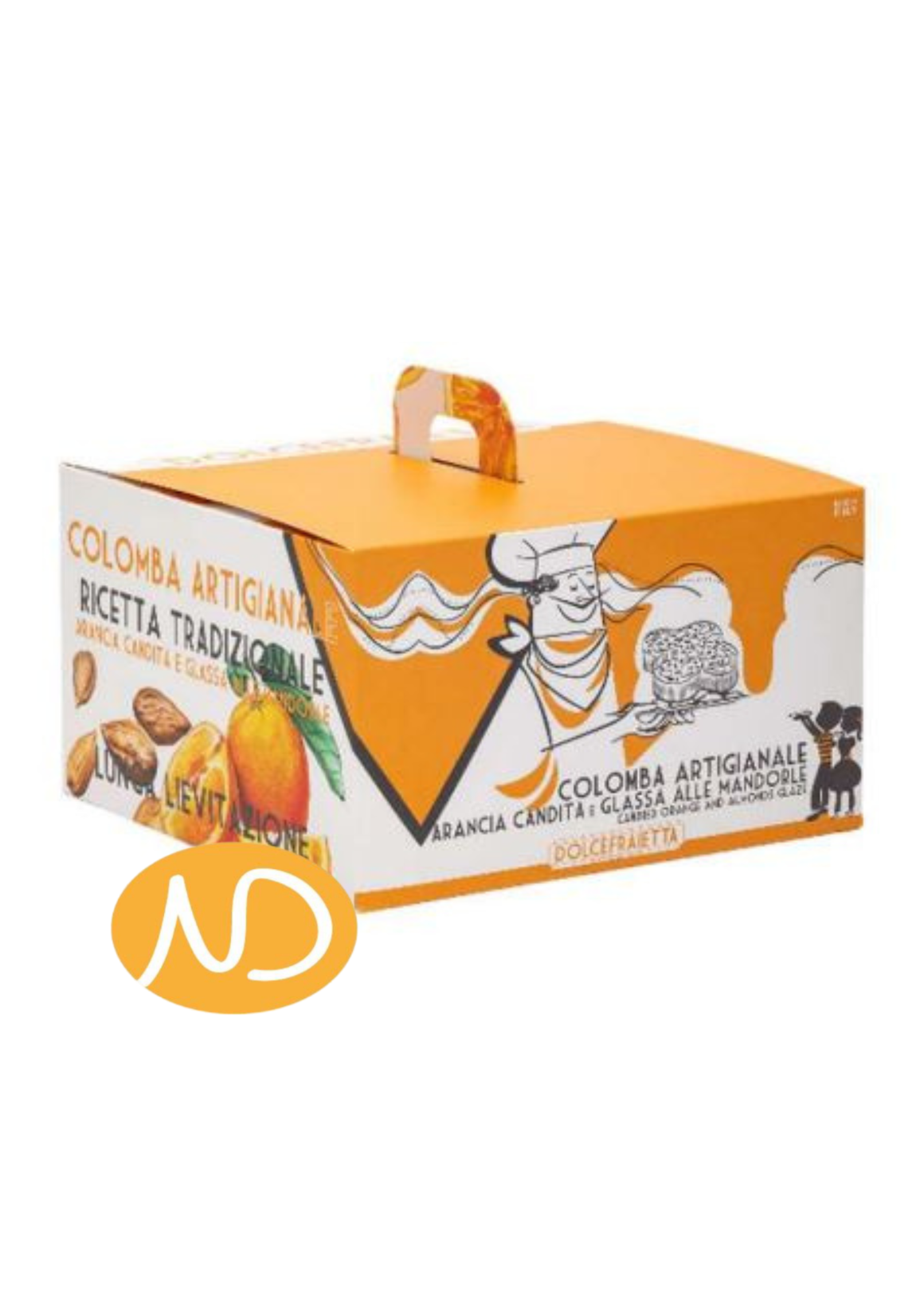 Colomba με Ζαχ. Πορτοκάλι & Σταφίδες 900gr "Fraietta"