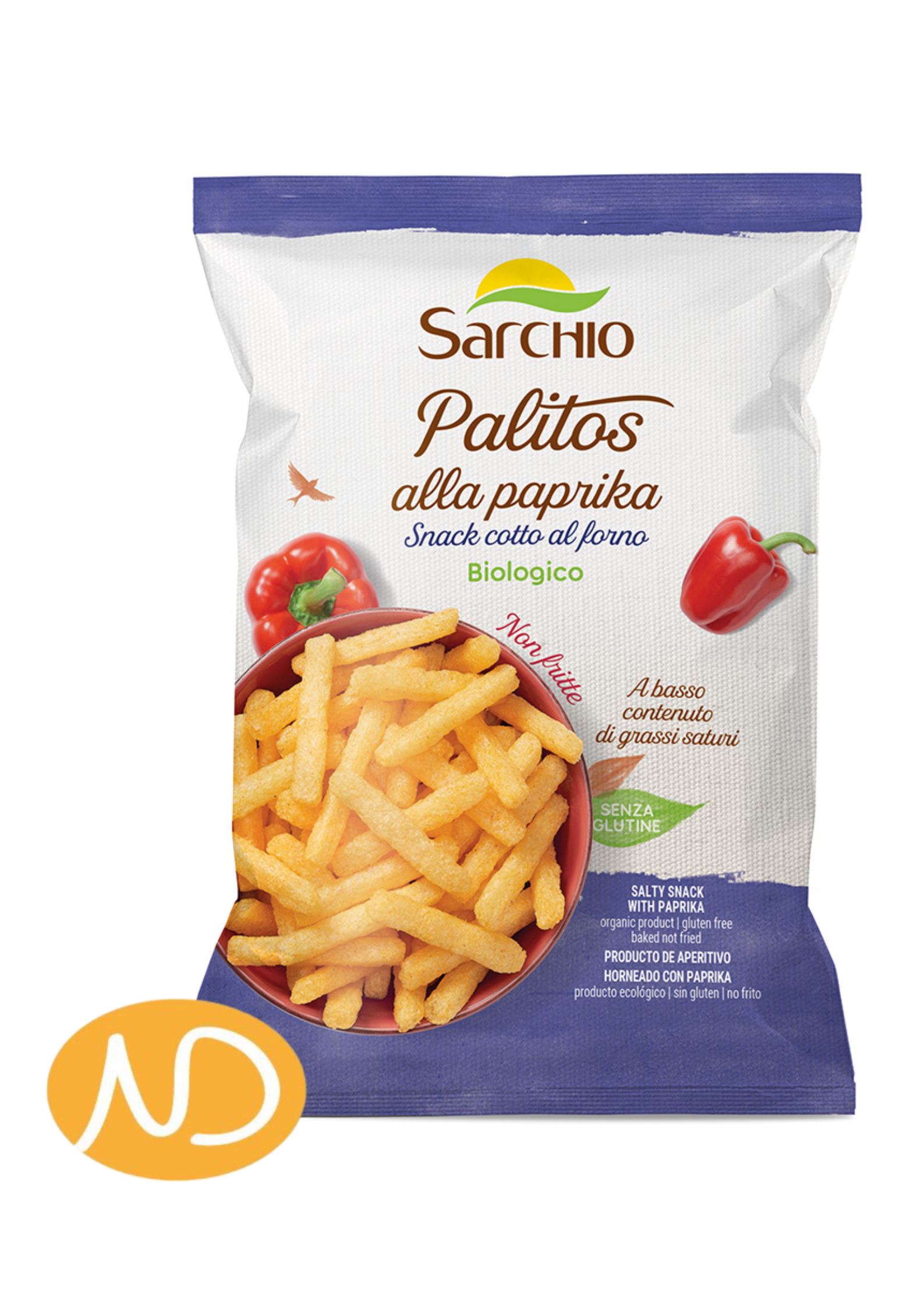 Bio Σνάκ Καλαμποκιού με Πάπρικα Χ/ΓΛ