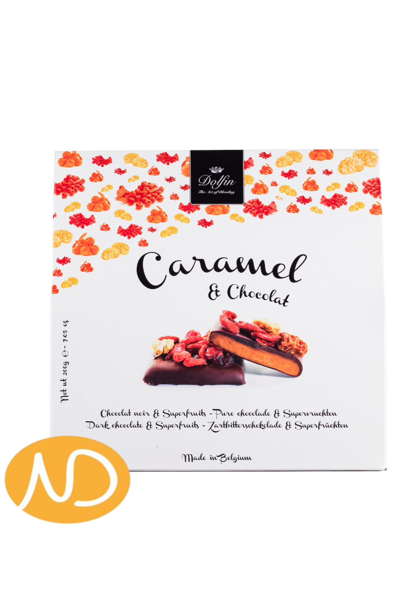 Σκούρα Σοκολατάκια Καραμέλας με SuperFruits