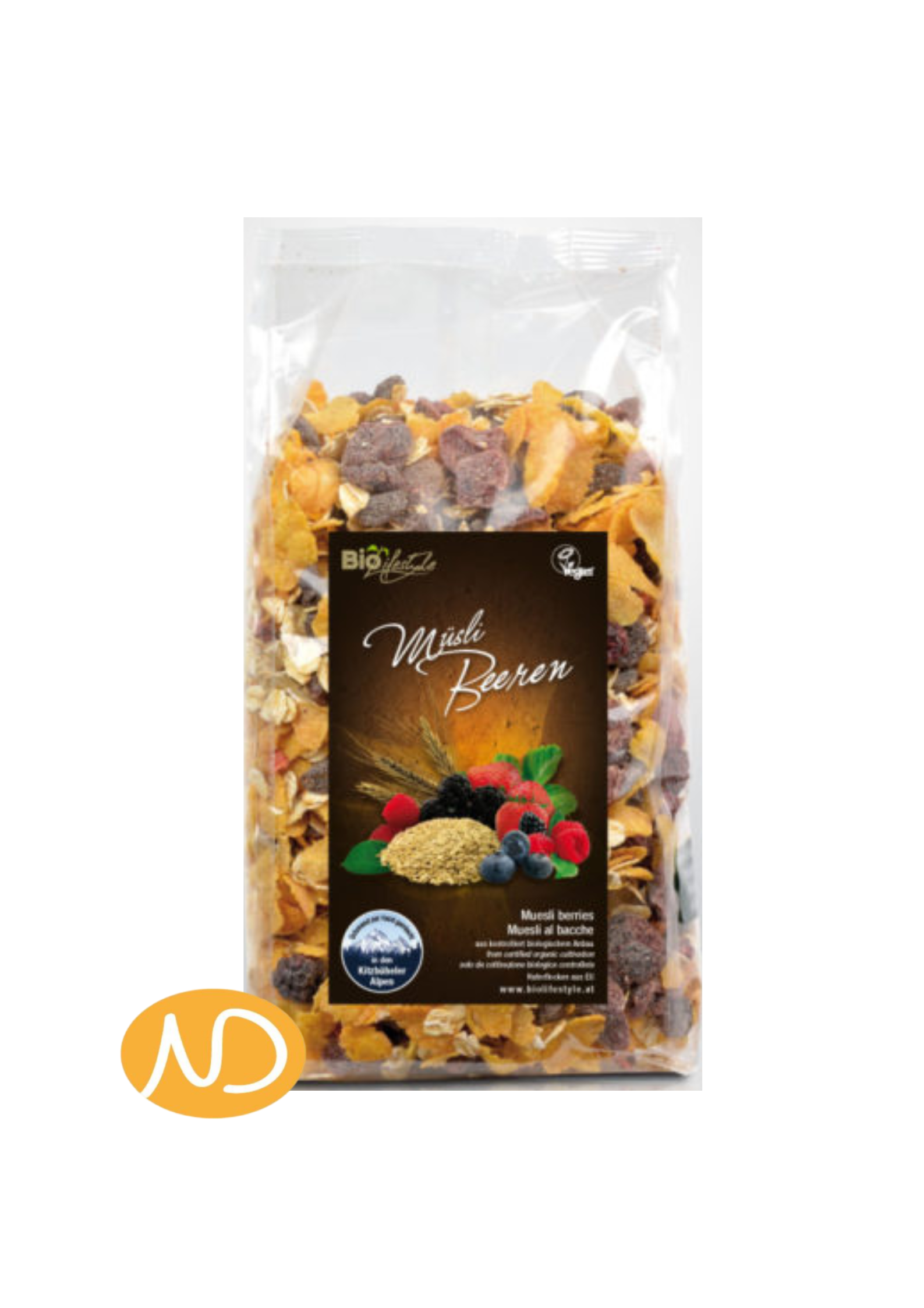 Bio Muesli με Κόκκινα Φρούτα 375gr