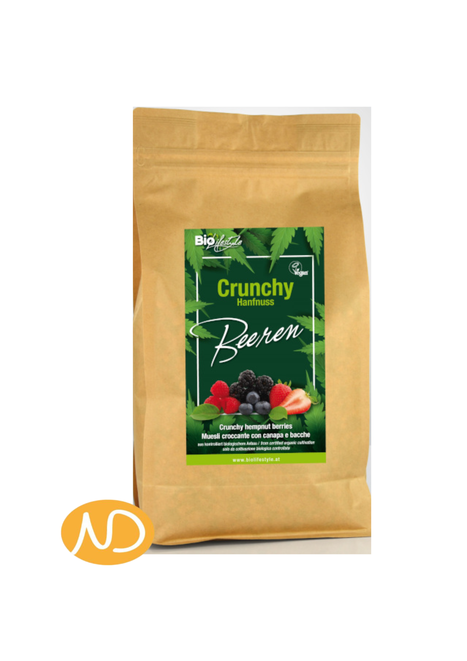 Bio Granola με Σπόρους Κάνναβης & Κόκκινα Φρούτα 375gr