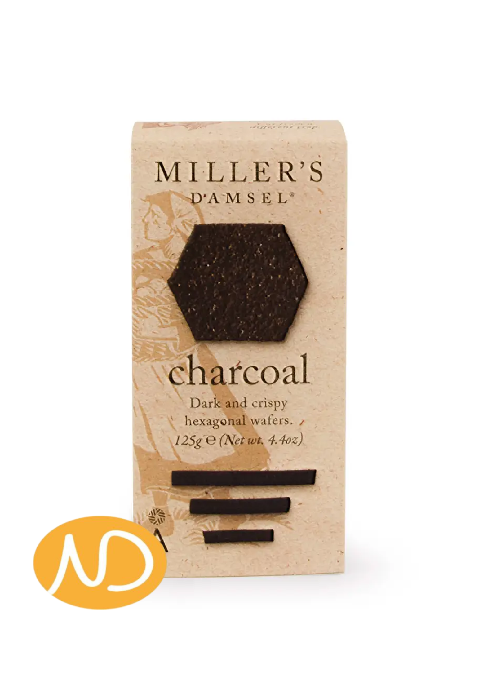 Κράκερ Charcoal  125γρ