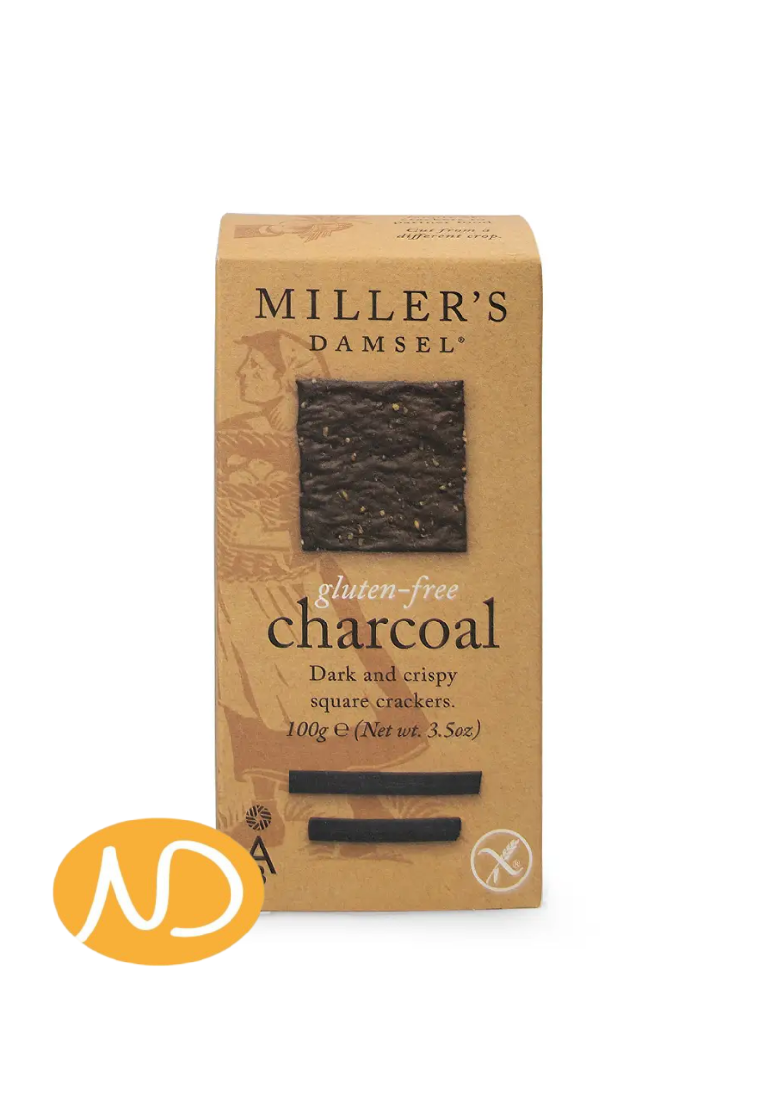 Κράκερ Charcoal Χωρίς Γλουτένη  110γρ