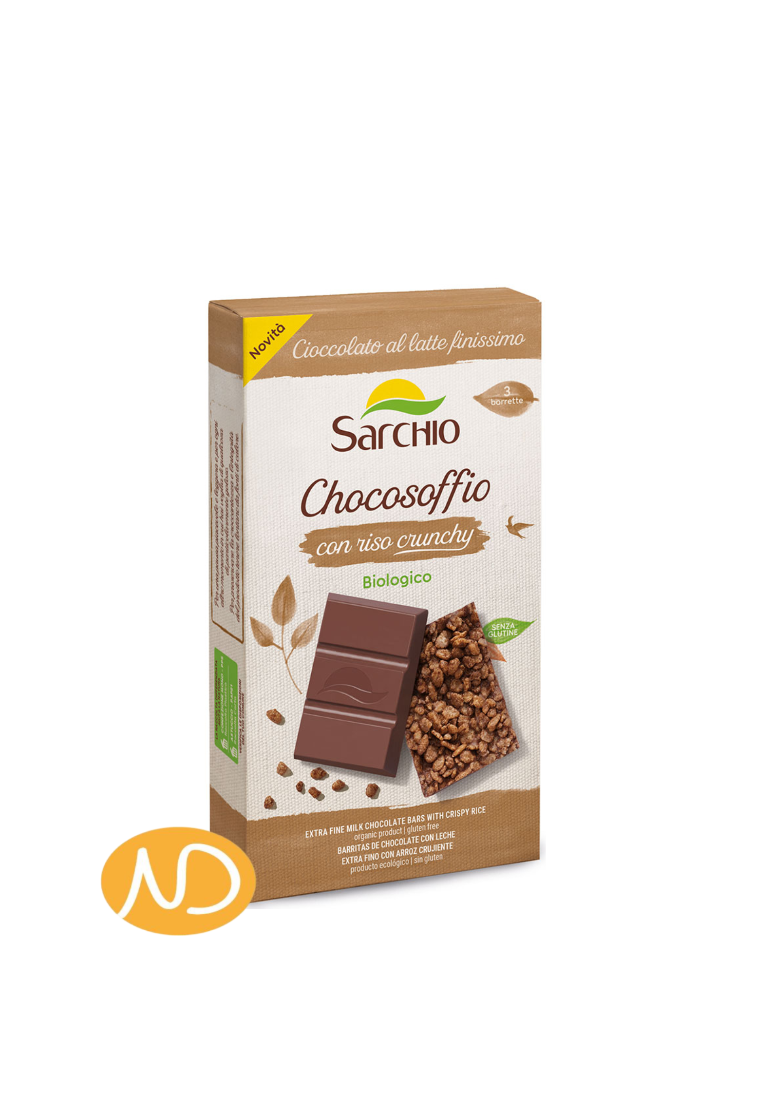 Bio Σοκολάτα Γάλακτος Chocosoffio Χ/Γλουτένη 75gr