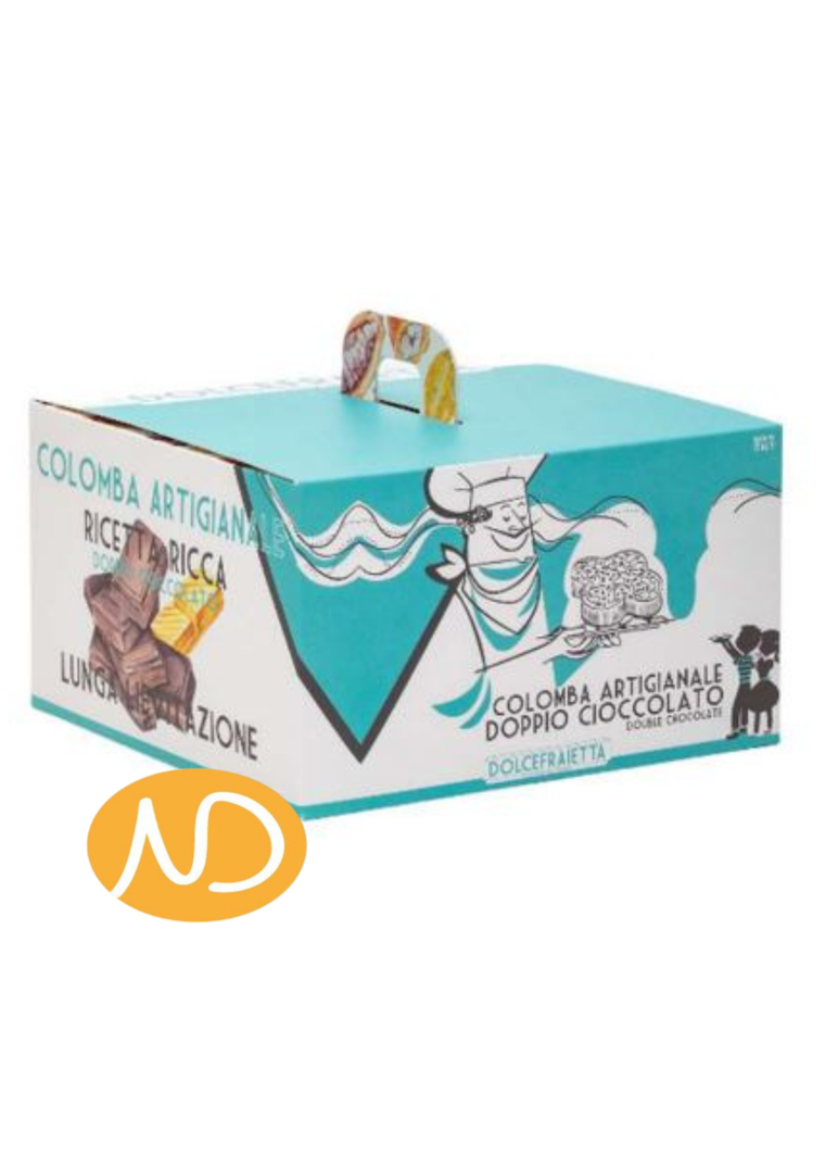 Colomba με Λευκή και Μαύρη Σοκολάτα 900gr "Fraietta"