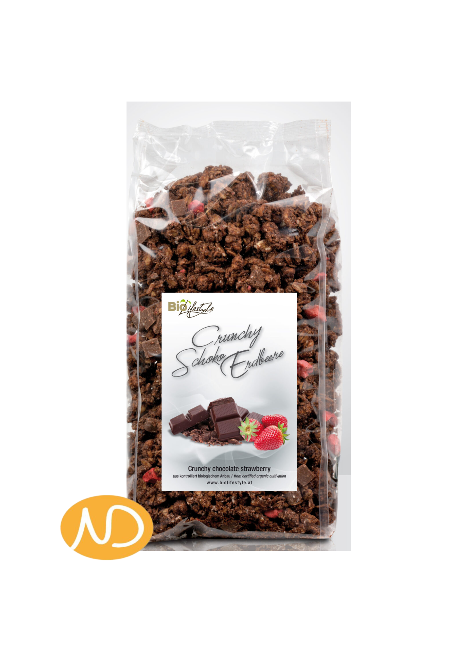 Bio Granola με Σοκολάτα και Φράουλα 375gr