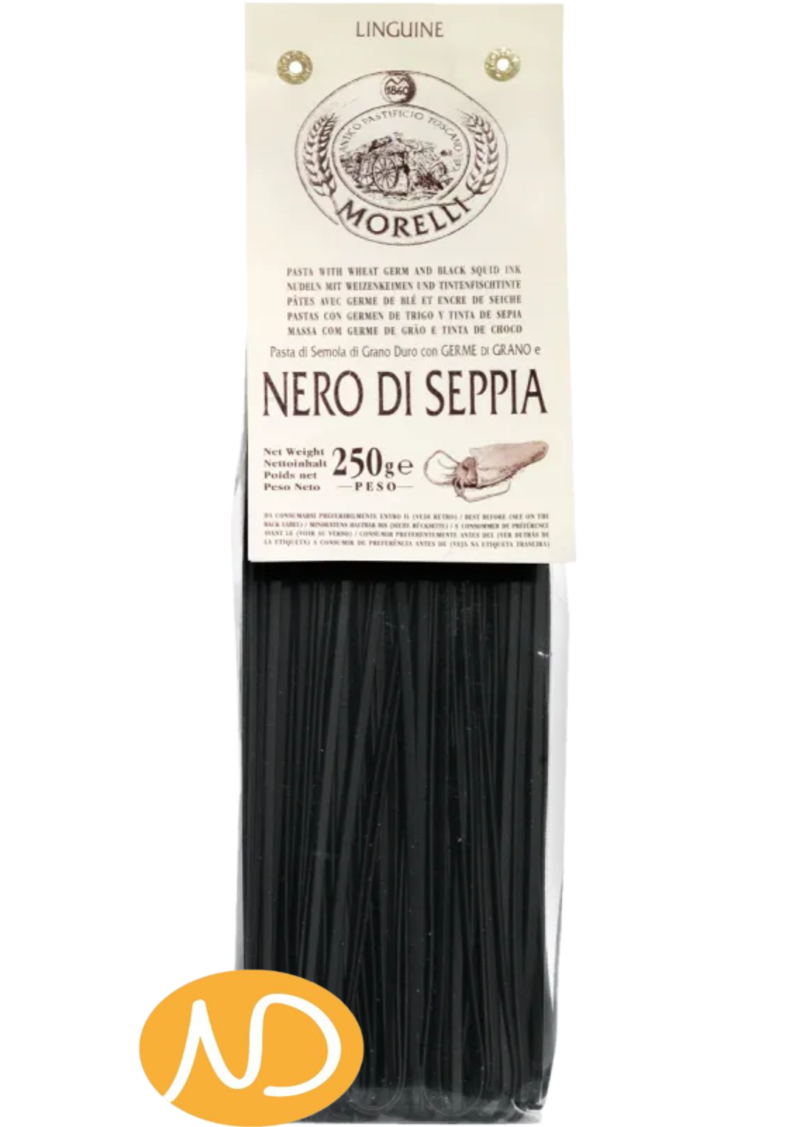 Ζυμαρικά Λιγκουίνι με Μελάνι Σουπιάς 250g