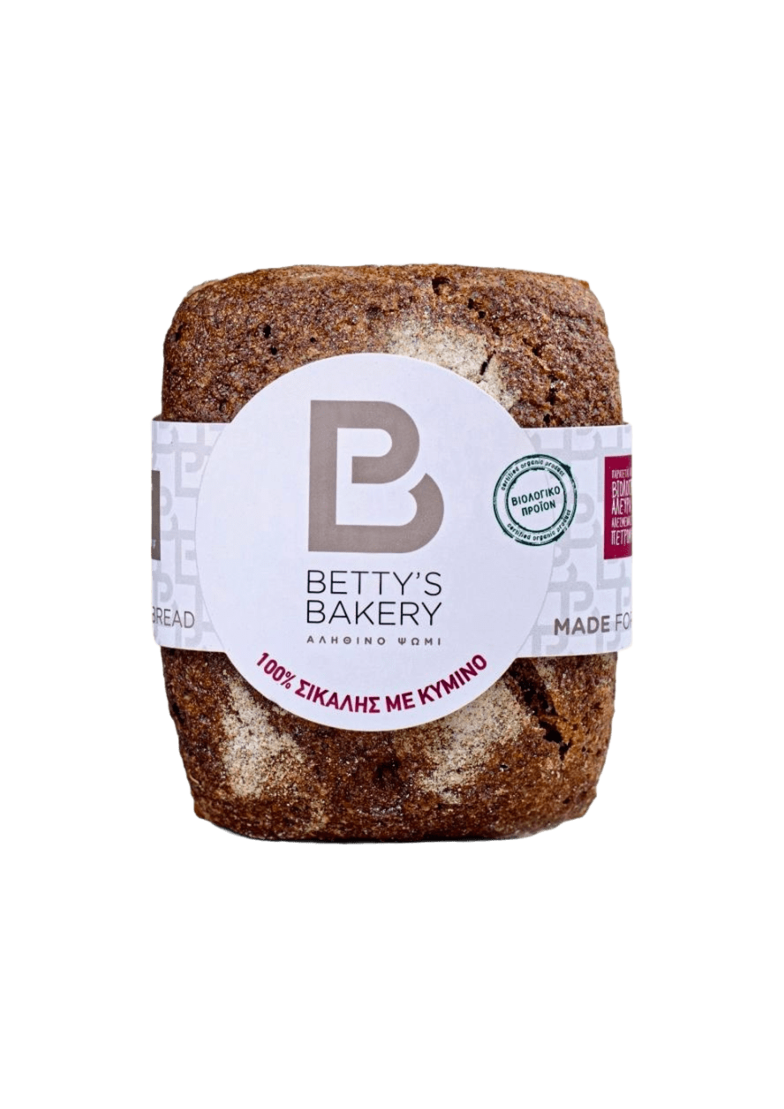 Bio Ψωμί Σίκαλης με Κύμινο "Betty's Bakery"