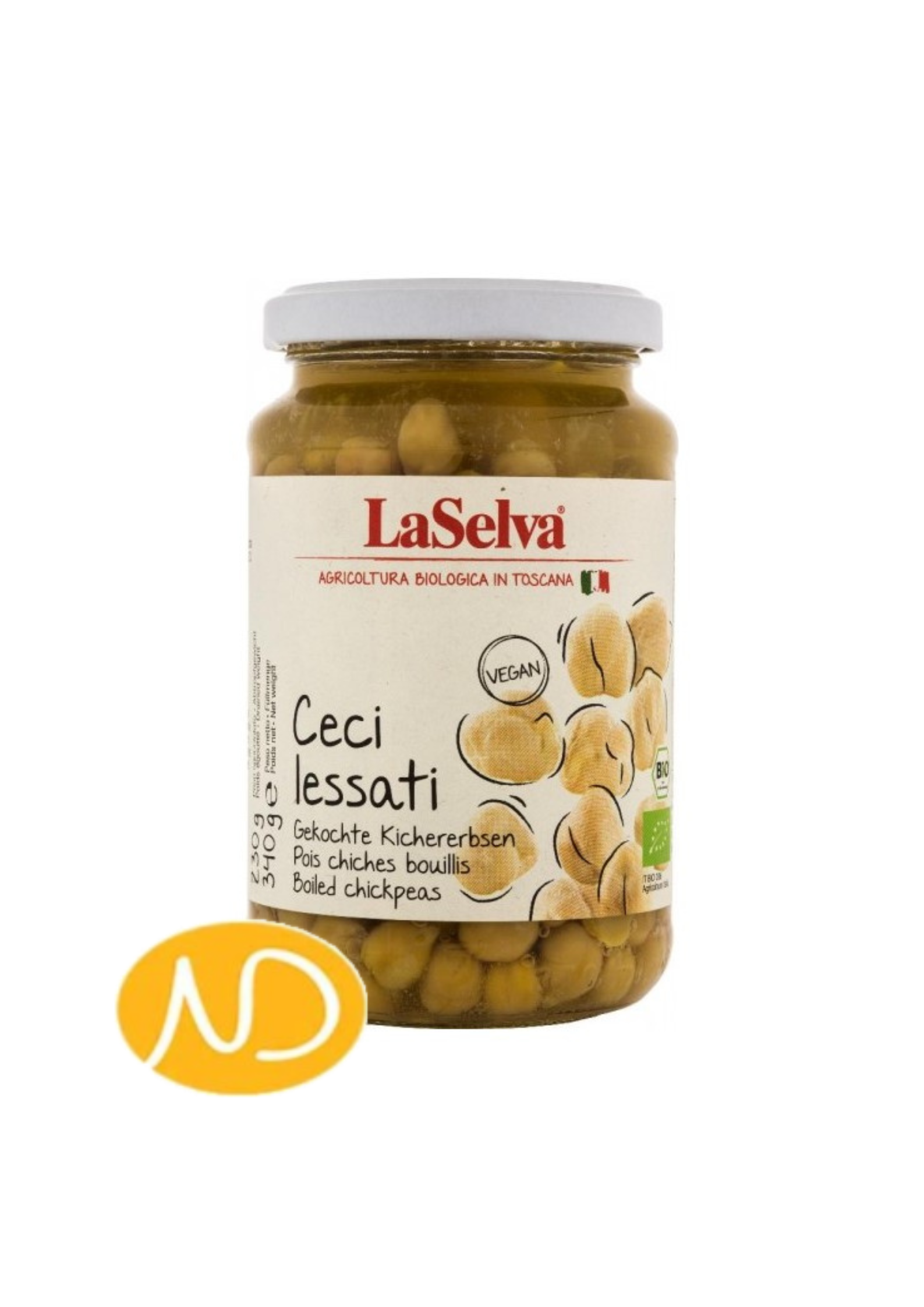 Bio Ρεβύθια σε Νερό 340g