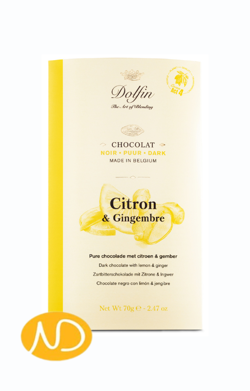 Σοκολάτα Υγείας 60% Με Κιτρόν & Πιπερόριζα