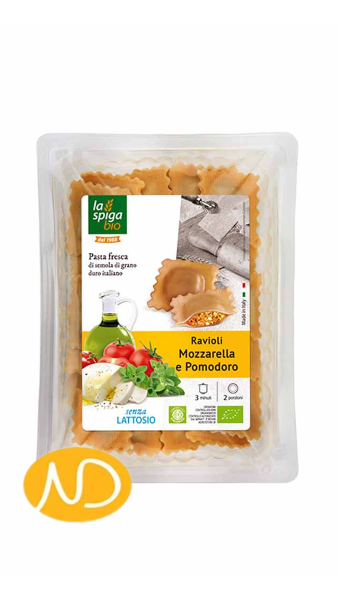 ΦΡΕΣΚΑ ΡΑΒΙΟΛI ΜΟΤΣΑΡΕΛΑ  KAI NTOMATA 250ΓΡ  "ALBIO"