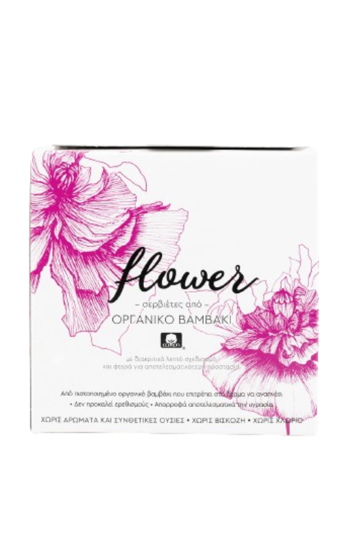 Flower Organic Σερβιέτες Night