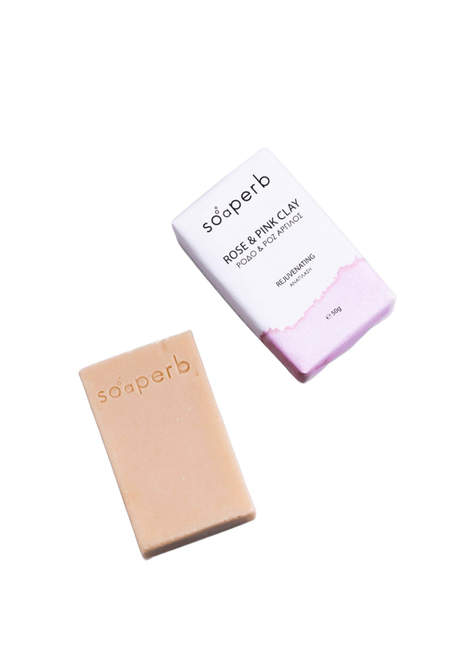 Σαπούνι με Τριαντάφυλλο & Ροζ Άργυλος "Soaperb"