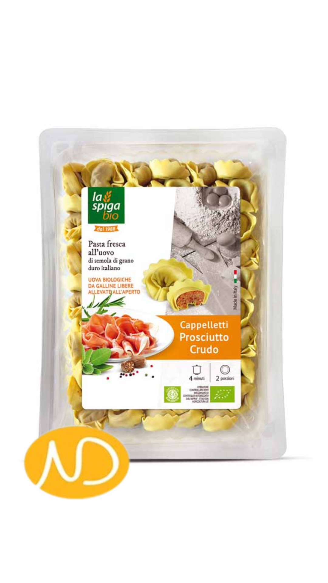 ΦΡΕΣΚΑ CAPPELLETTI ME ΠΡΟΣΟΥΤΟ CRUDO ΩΡΙΜΑΝΣΗΣ 250ΓΡ  "ALBIO"