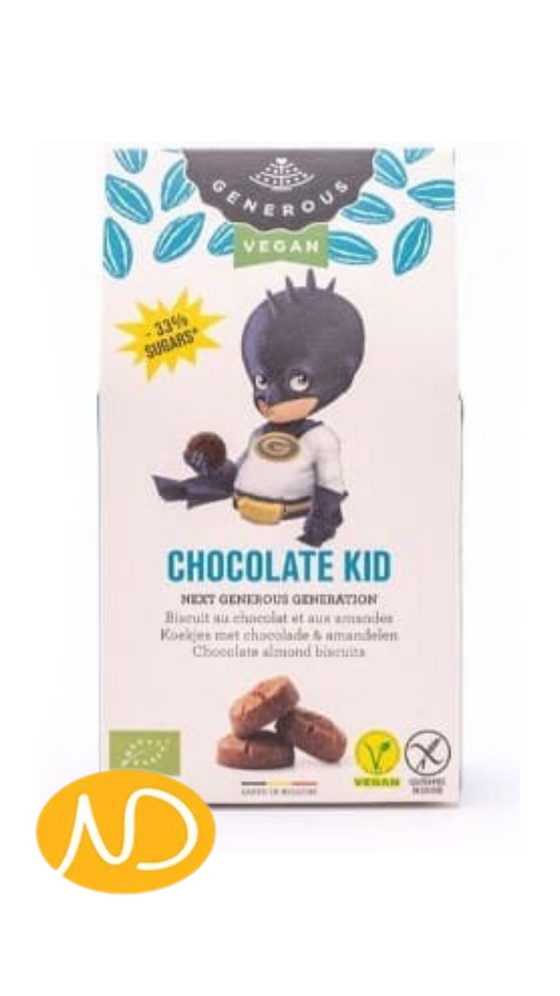 Bio Μπισκότα Σοκολάτας & Αμυγδάλου Χ/Γλ ''Chocolate Kid" 100g
