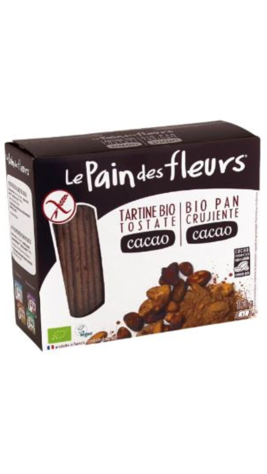 Bio Τραγανά Κράκερς με Κακάο 160g