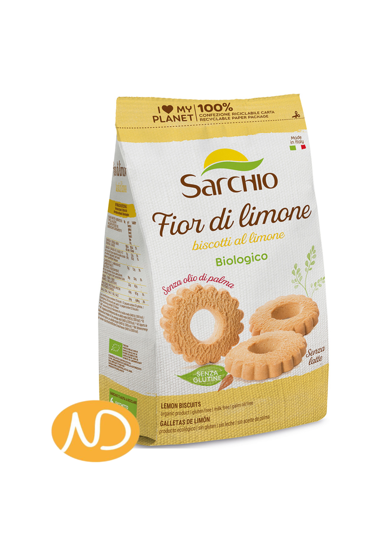 Bio Μπισκότα Λεμονιού Χ/Γλουτένη  200gr