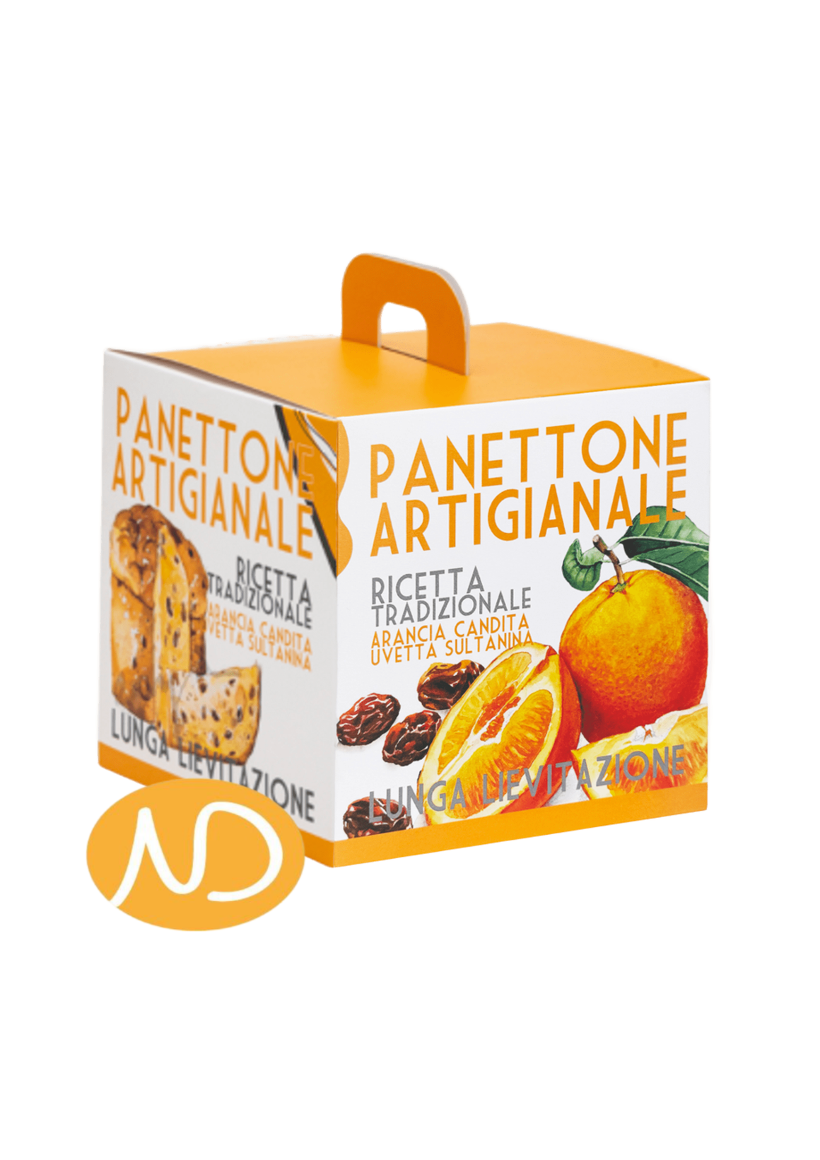 Κλασσικό Panettone με Πορτοκάλι & Σταφίδα 750γρ "Fraietta"