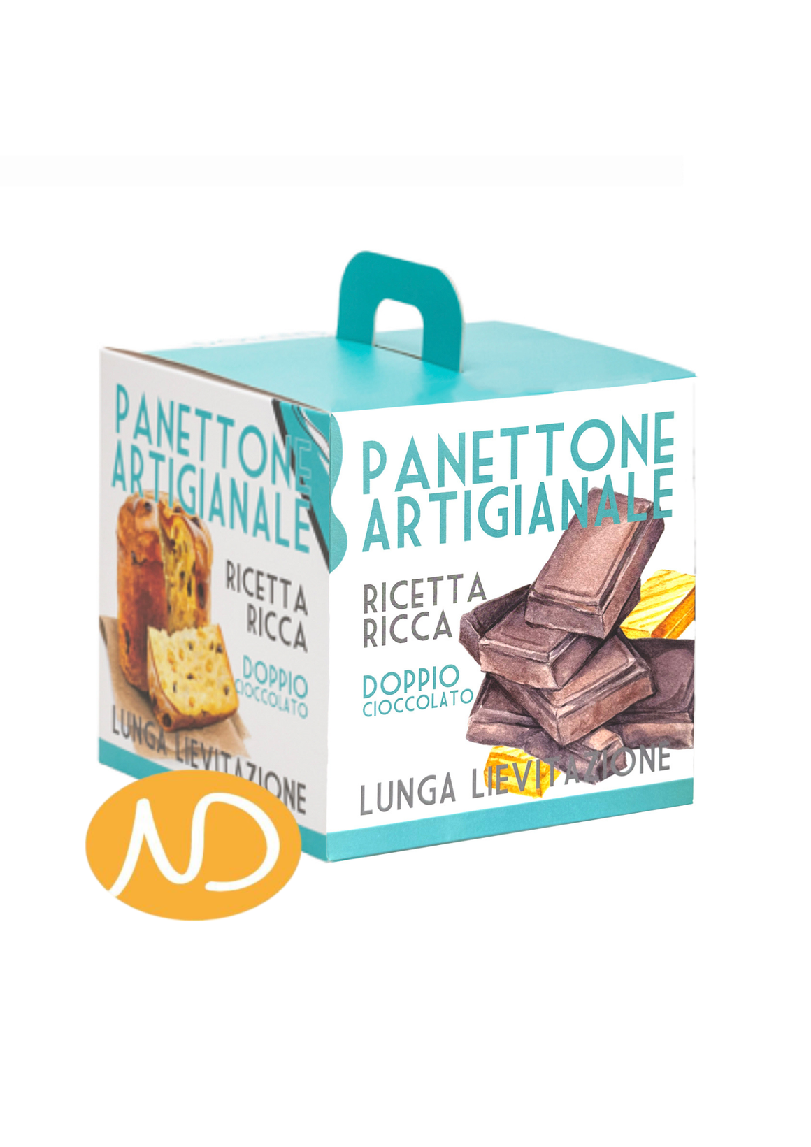 Panettone με Λευκή & Μαύρη Σοκολάτα 750γρ "Fraietta"
