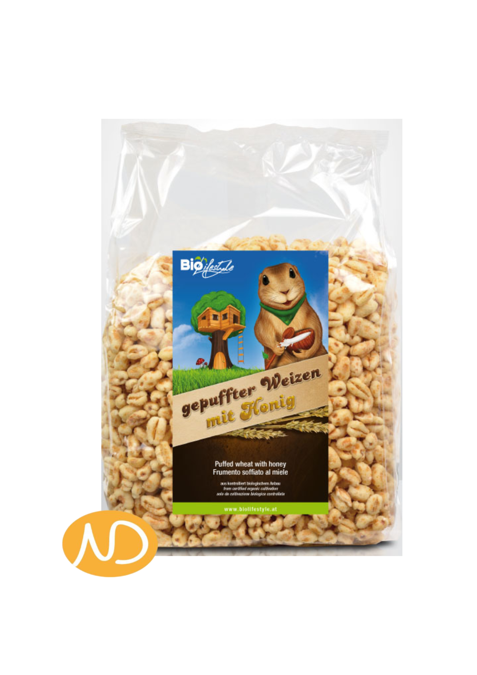 Bio Ποπ Σιτάρι με Μέλι 250gr