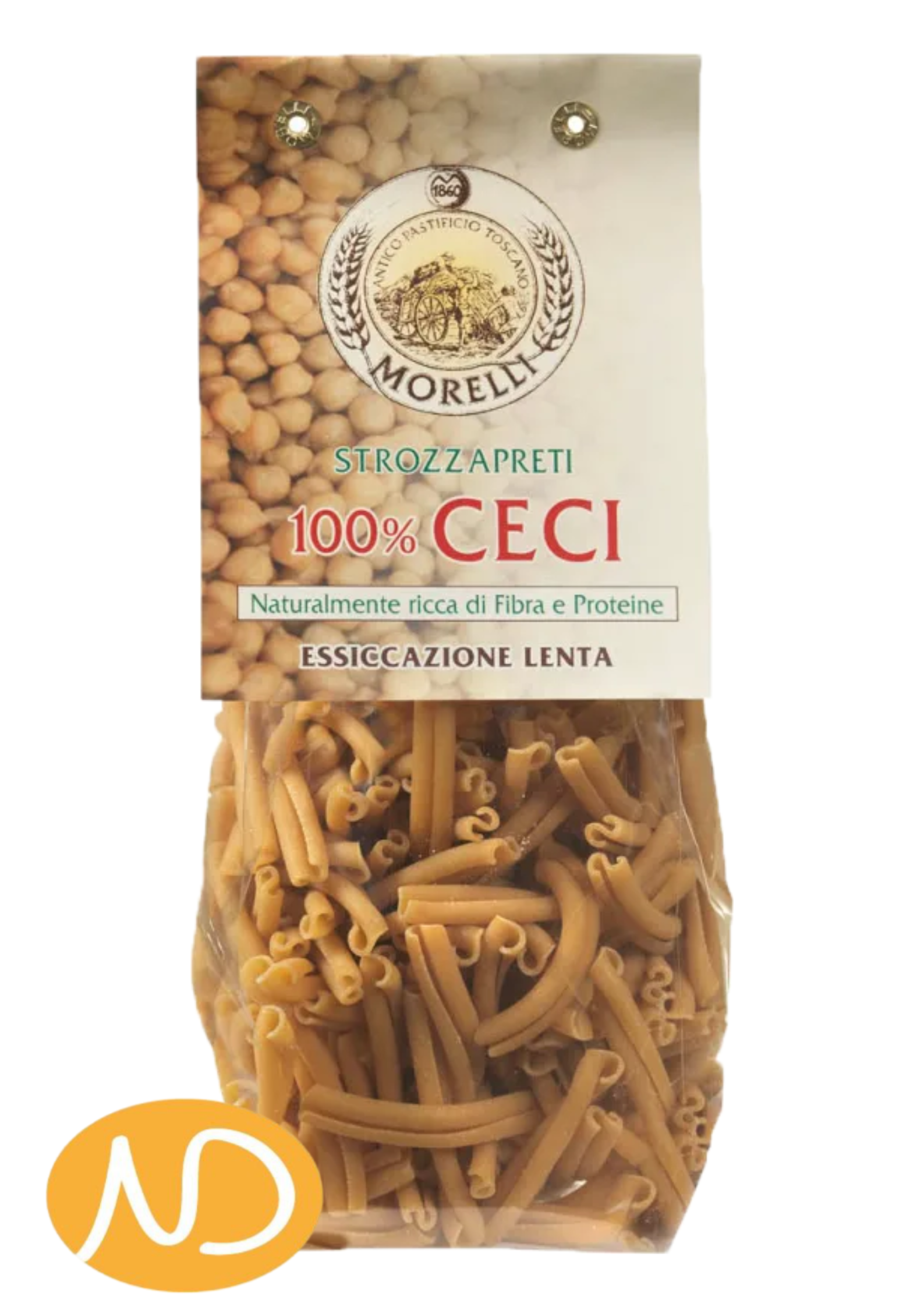 Ζυμαρικά  Strozzapreti απο Ρεβύθια 250ΓΡ