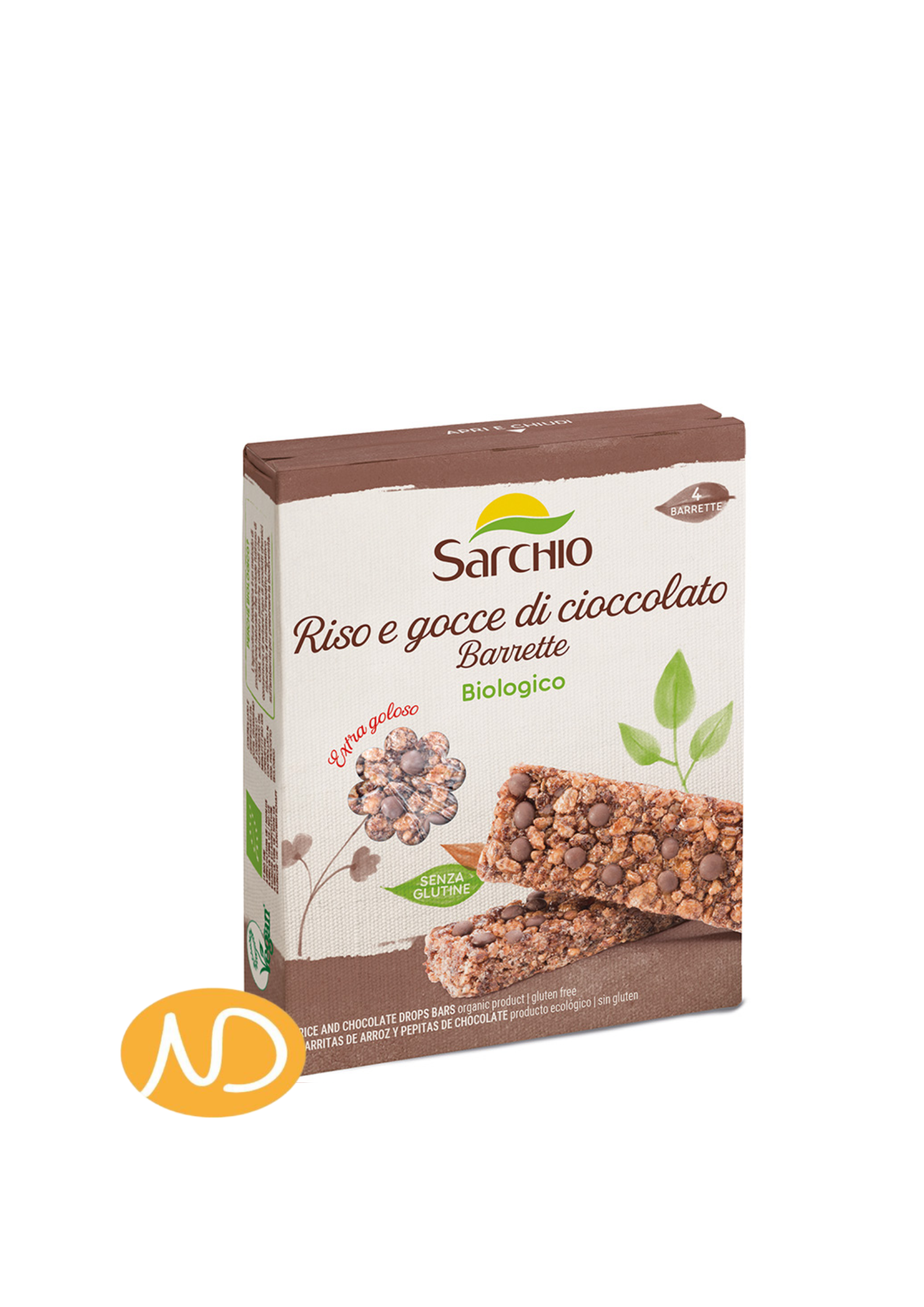 Bio Τραγανές Μπάρες Ρυζιού με Σοκολάτα