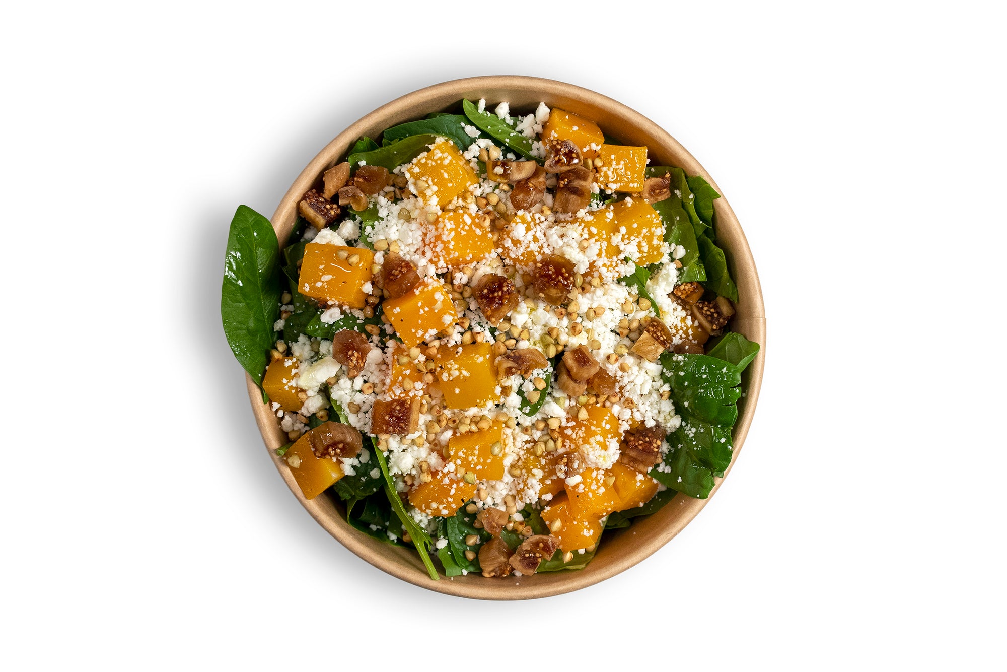 Σαλάτα Σπανάκι ,Φαγόπυρο και  Κολοκύθα