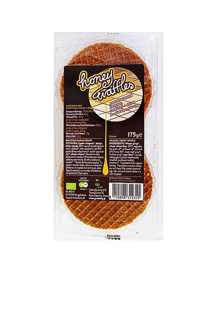 Βάφλες Μελιού Χωρίς Ζάχαρη-Honey Waffes-NorasDeli