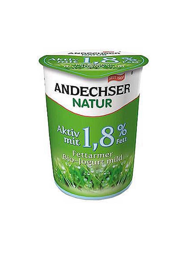 Bio Γιαούρτι Ημίπαχο 1,8% Λιπαρά-Andechser-NorasDeli