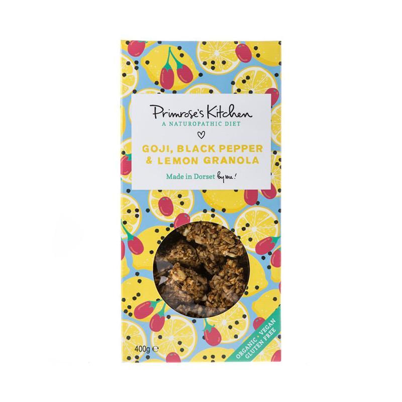 Bio Γκρανόλα με Λεμόνι, Γκότζι και Μαύρο Πιπέρι-Primrose's Kitchen-NorasDeli