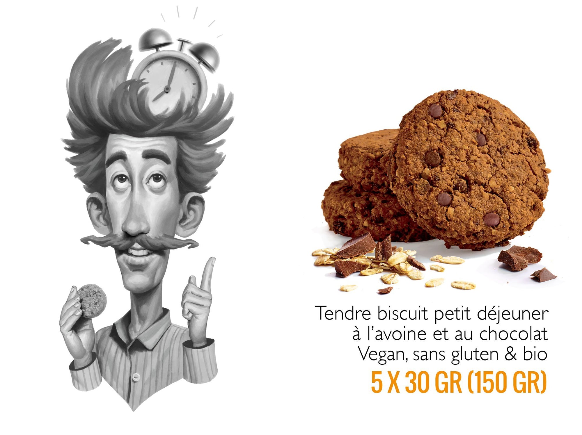 Bio Μπισκότα Βρώμης Χ/Γλ ''Martin Matin'' με Σοκολάτα-Generous-NorasDeli