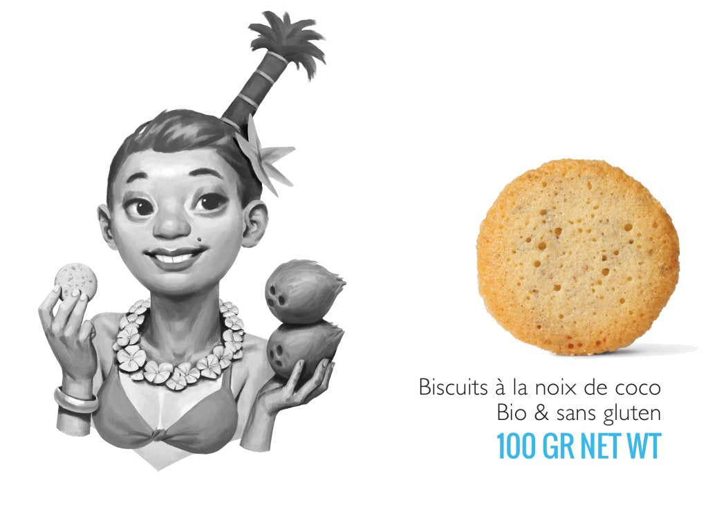 Βιο Μπισκότα Χ/Γλ ''Colette Cocco'' με Κομματάκια Καρύδας-Generous-NorasDeli