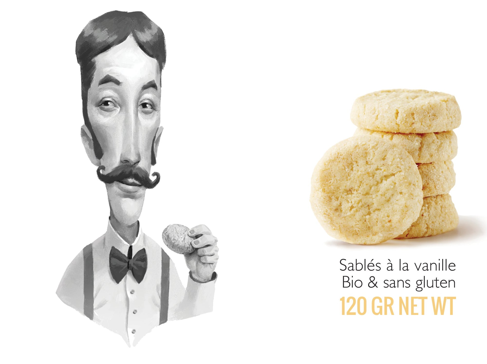 Βιο Μπισκότα Χ/Γλ ''Victor Vanilla'' με γεύση Βανίλια-Generous-NorasDeli