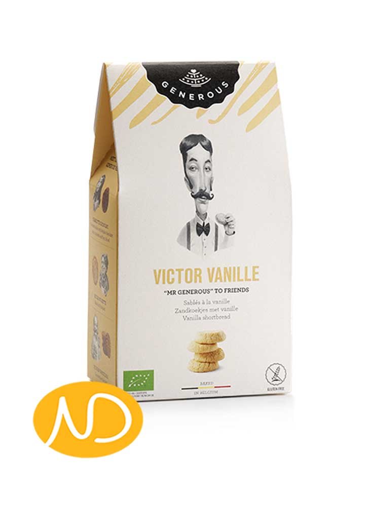 Βιο Μπισκότα Χ/Γλ ''Victor Vanilla'' με γεύση Βανίλια-Generous-NorasDeli