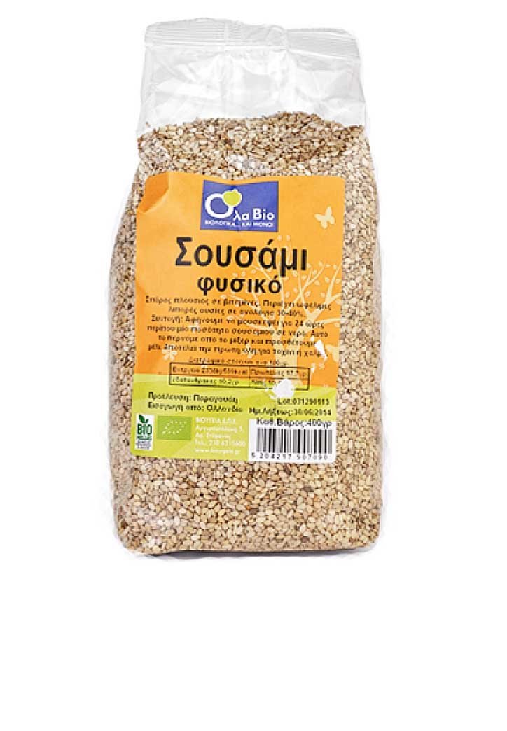 Bio Σουσάμι Αναποφλοίωτο-Ολα Βιο-NorasDeli