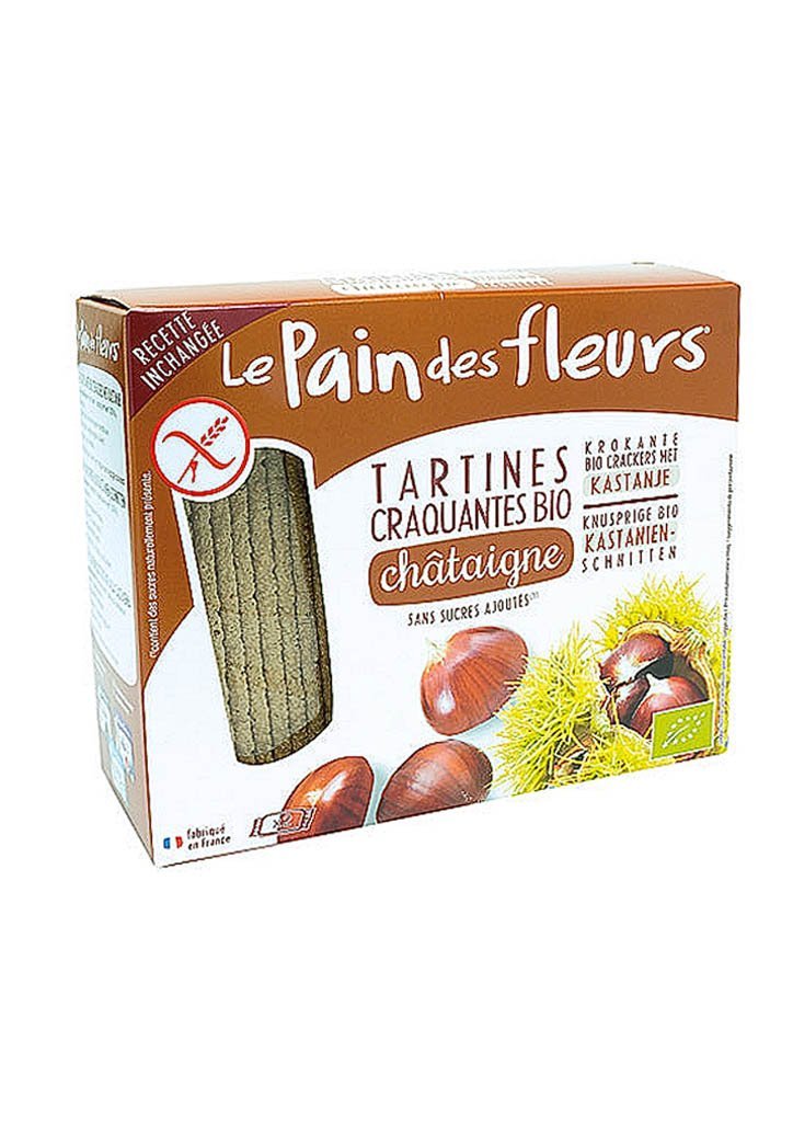 Bio Τραγανά Κράκερς με Κάστανο-Le Pain Des Fleurs-NorasDeli