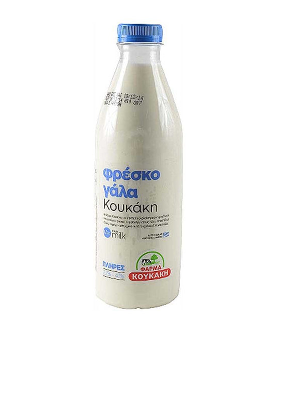 Γάλα αγελάδος πλήρες 1lt-Κουκάκη-NorasDeli