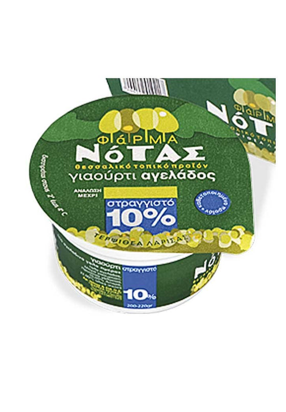 Γιαούρτι Αγελάδος Στραγγιστό 10% λιπαρά 200g-Νότας-NorasDeli