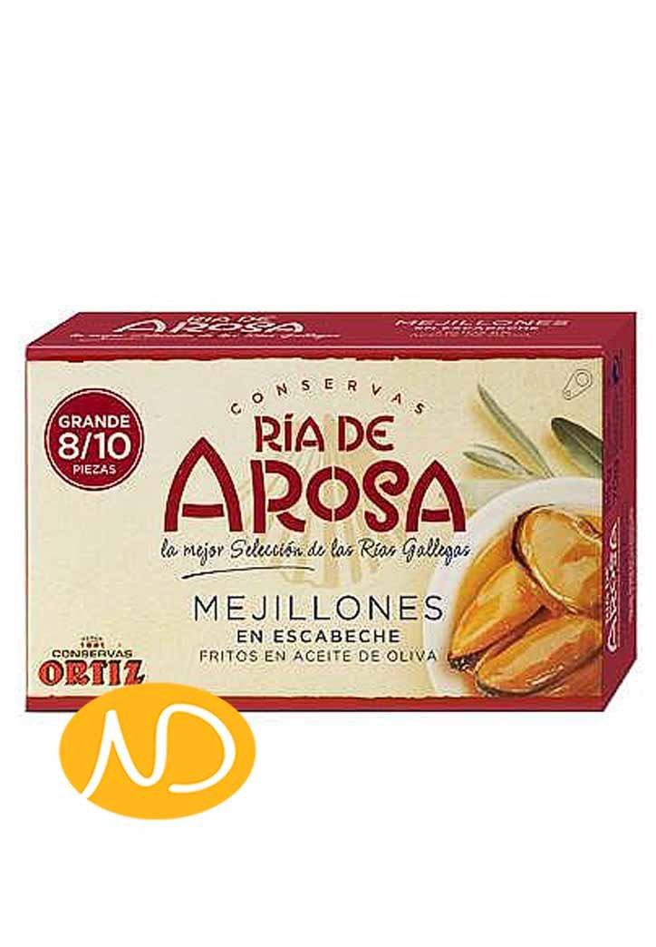Μύδια σε σως Escabeche Κονς.-CONSERVAS ORTIZ SA-NorasDeli