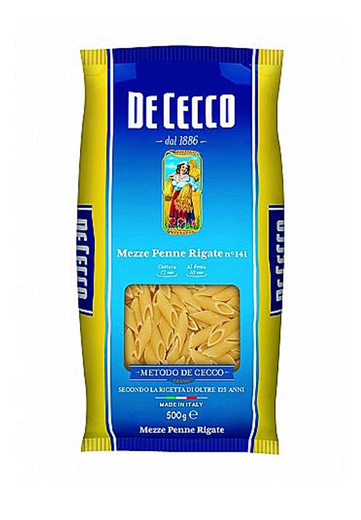 Πέννες Ριγέ Μικρές Νο141 Mezze Penne Rigate-De Cecco-NorasDeli
