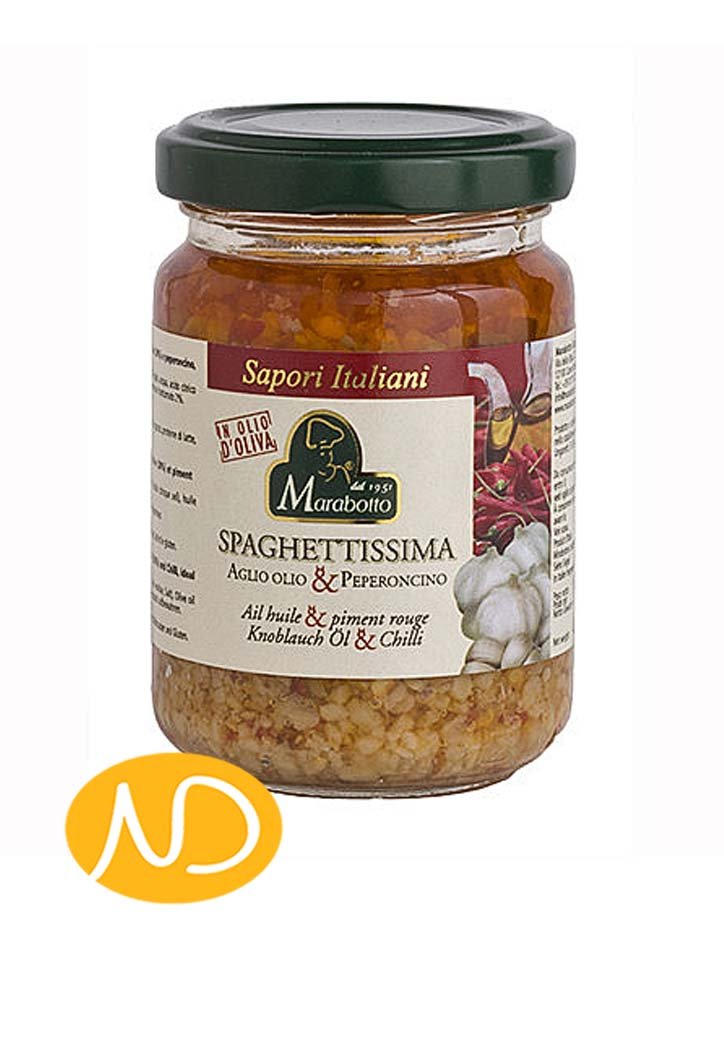 Σάλτσα "Spaghettissima" με Σκόρδο/Λάδι/Τσίλι-Marabotto-NorasDeli