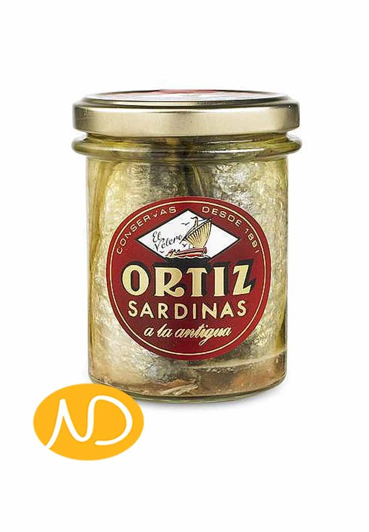 Σαρδέλες σε ελαιόλαδο βάζο-CONSERVAS ORTIZ SA-NorasDeli
