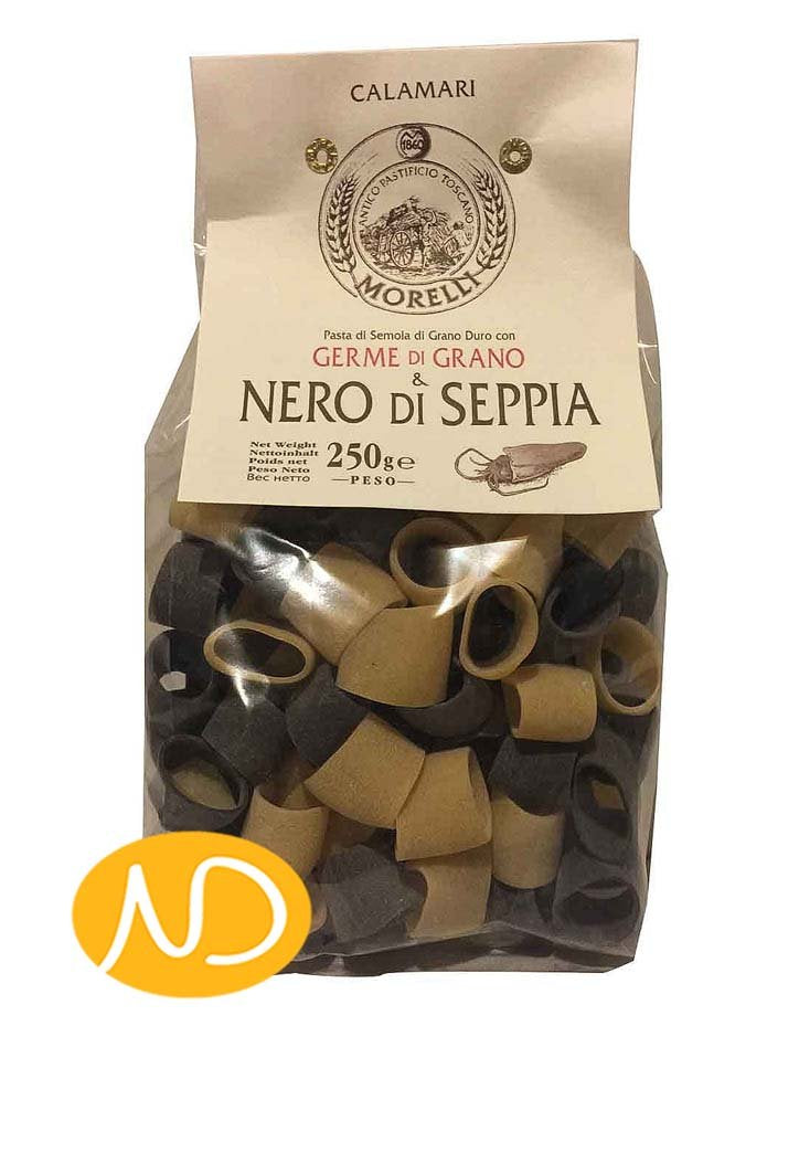 Ζυμαρικά "Calamari" με Μελάνι Σουπιάς-Antico Pastificio Morelli-NorasDeli
